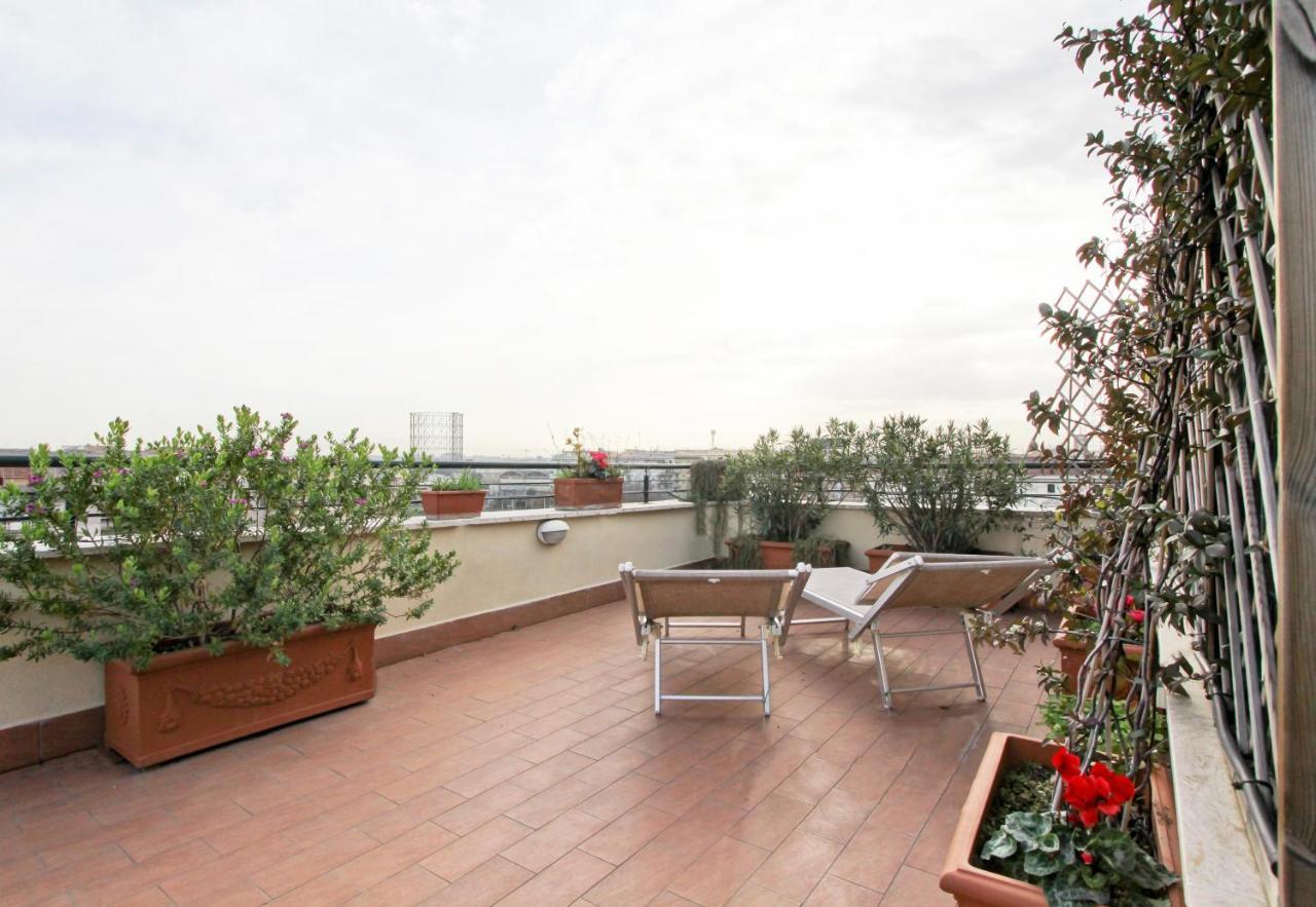 Ferienwohnung In The Clouds Over Trastevere, Penthouse Studio Rom Exterior foto