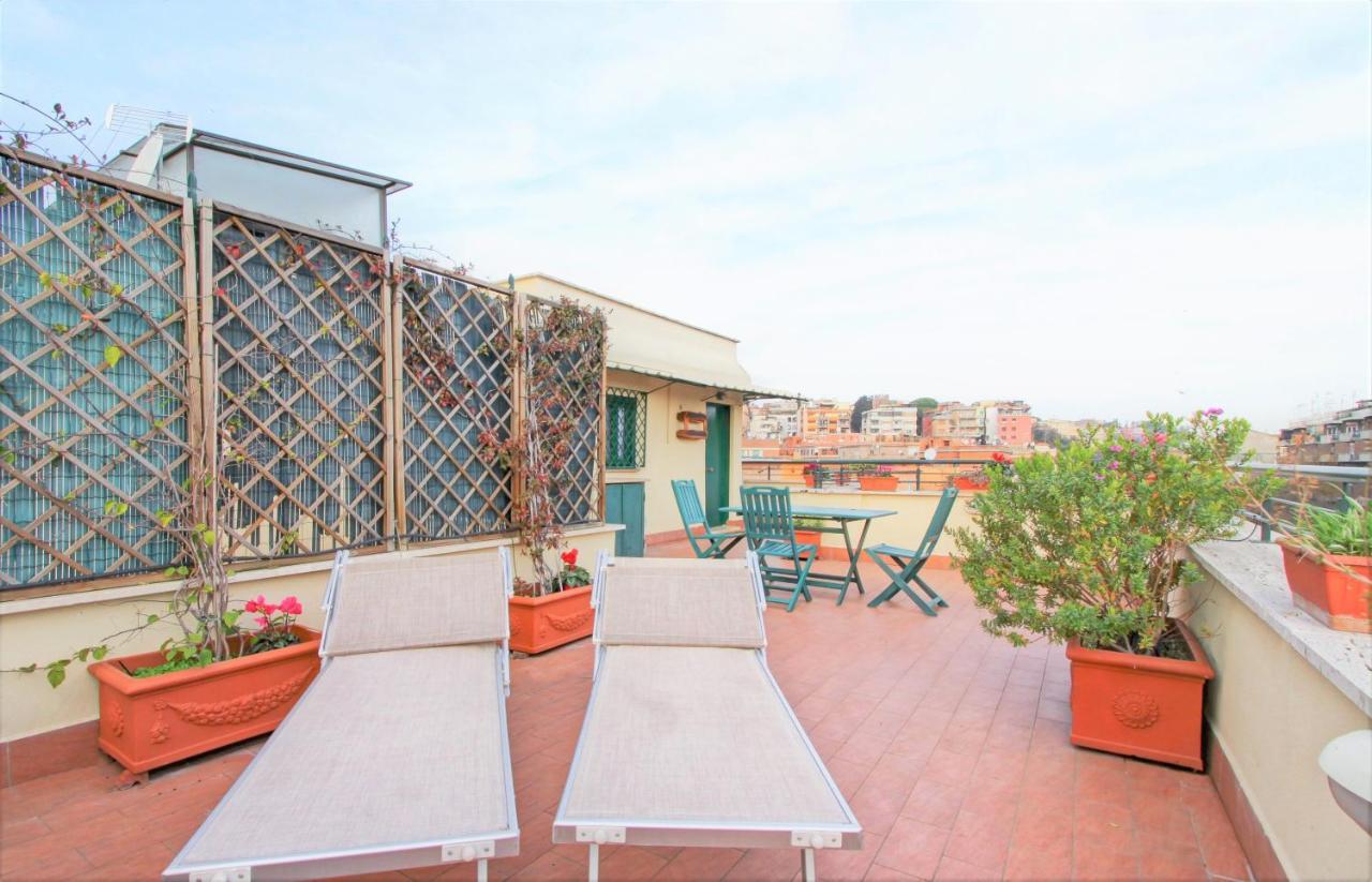 Ferienwohnung In The Clouds Over Trastevere, Penthouse Studio Rom Exterior foto